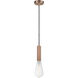 Ballston Edison LED 3.75 inch Antique Copper Mini Pendant Ceiling Light