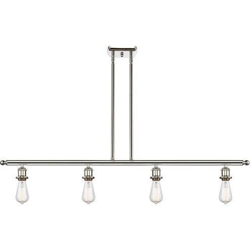 Ballston Bare Bulb 4 Light 48 inch Polished Nickel Island Light Ceiling Light, Ballston