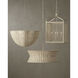 Wanstead 4 Light 16 inch Bleached Natural and Vanilla Lantern Chandelier Ceiling Light