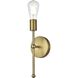Keely 1 Light 5 inch Satin Gold Bath Sconce Wall Light