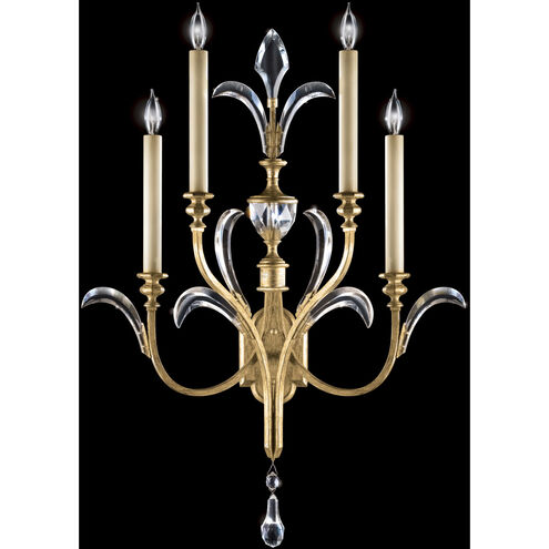 Beveled Arcs 4 Light 26 inch Gold Sconce Wall Light