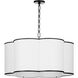 Belinder 6 Light 30 inch Matte Black Pendant Ceiling Light