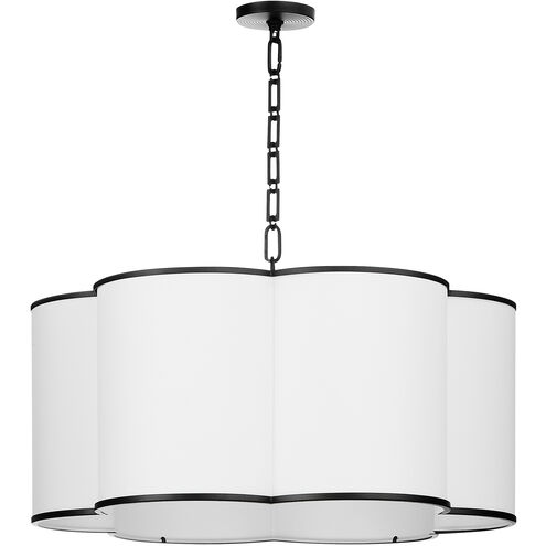 Belinder 6 Light 30 inch Matte Black Pendant Ceiling Light