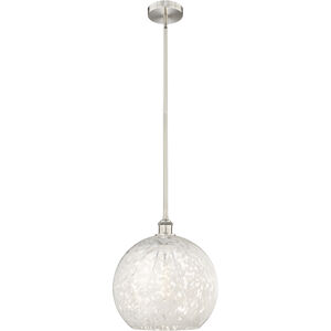 Edison White Mouchette 1 Light 13.75 inch Pendant