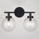 Lander LED 15 inch Matte Black Bathroom Light Wall Light in 2