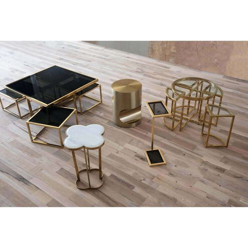 Nathan 22 X 16.25 inch Brass Side Table