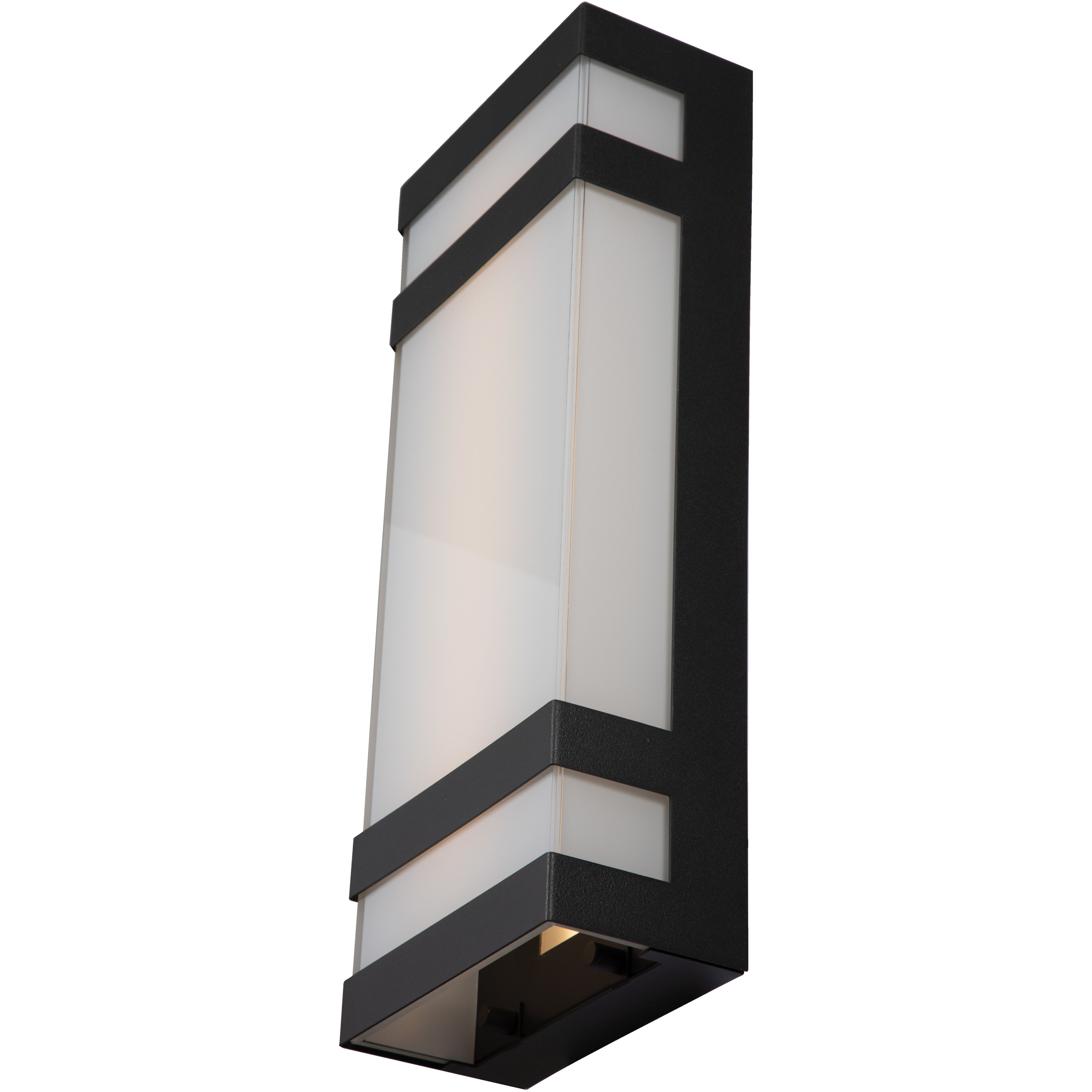 Proton LED 14 inch Matte Black Outdoor Wall Light