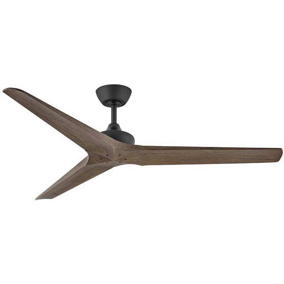Chisel 60 inch Matte Black with Walnut Blades Fan