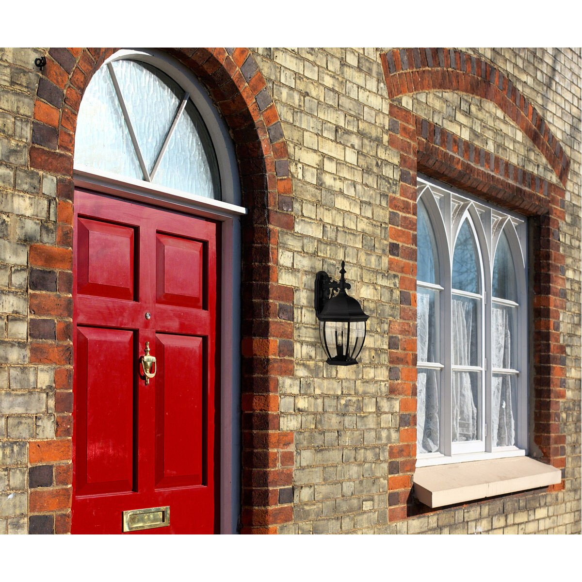 Bent Glass 1 Light 17 inch Textured Black Outdoor Post Mount in Textured Matte Black, Small