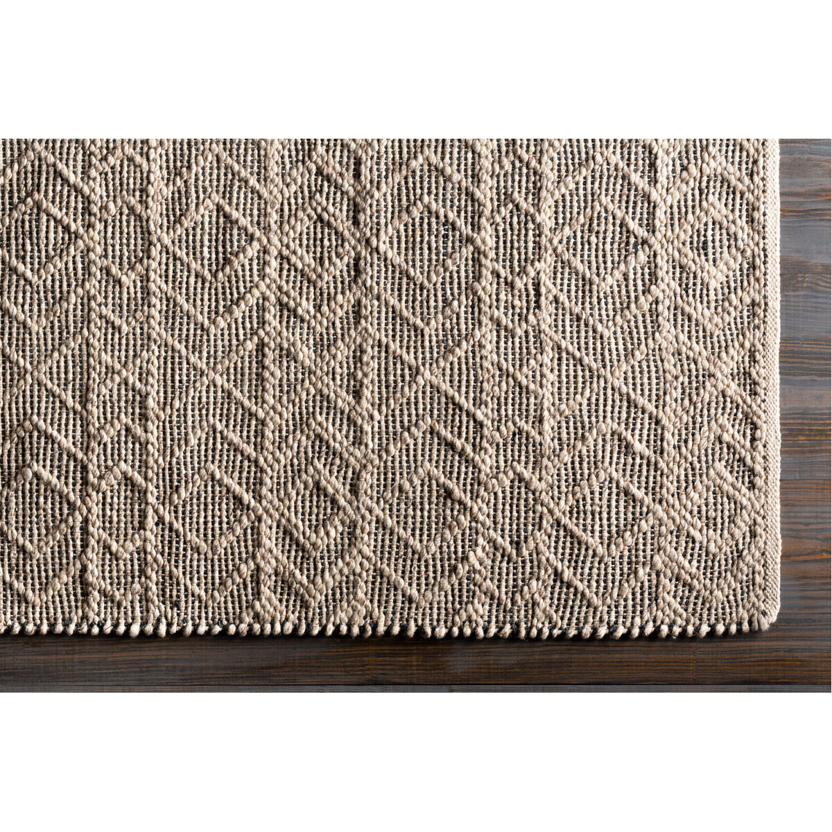 Ingrid 96 X 96 inch Black Rug in 8 Ft Square, Square