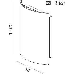 Ontario LED 13 inch Graphite Grey Outdoor Wall Mount