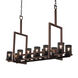 Dakota 12 Light 13 inch Dark Bronze Chandelier Ceiling Light