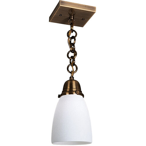 Simplicity 1 Light 4 inch Rustic Brown Pendant Ceiling Light, Glass Sold Separately