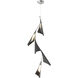 Plume LED 15.1 inch Vintage Platinum and Black Pendant Ceiling Light in Vintage Platinum/Black