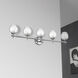 Abii 5 Light 37.5 inch Polished Chrome Vanity Light Wall Light in Clear