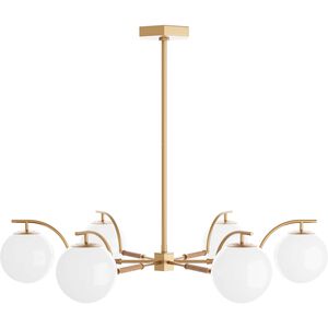 Tricia 6 Light 42.5 inch Antique Brass Chandelier Ceiling Light