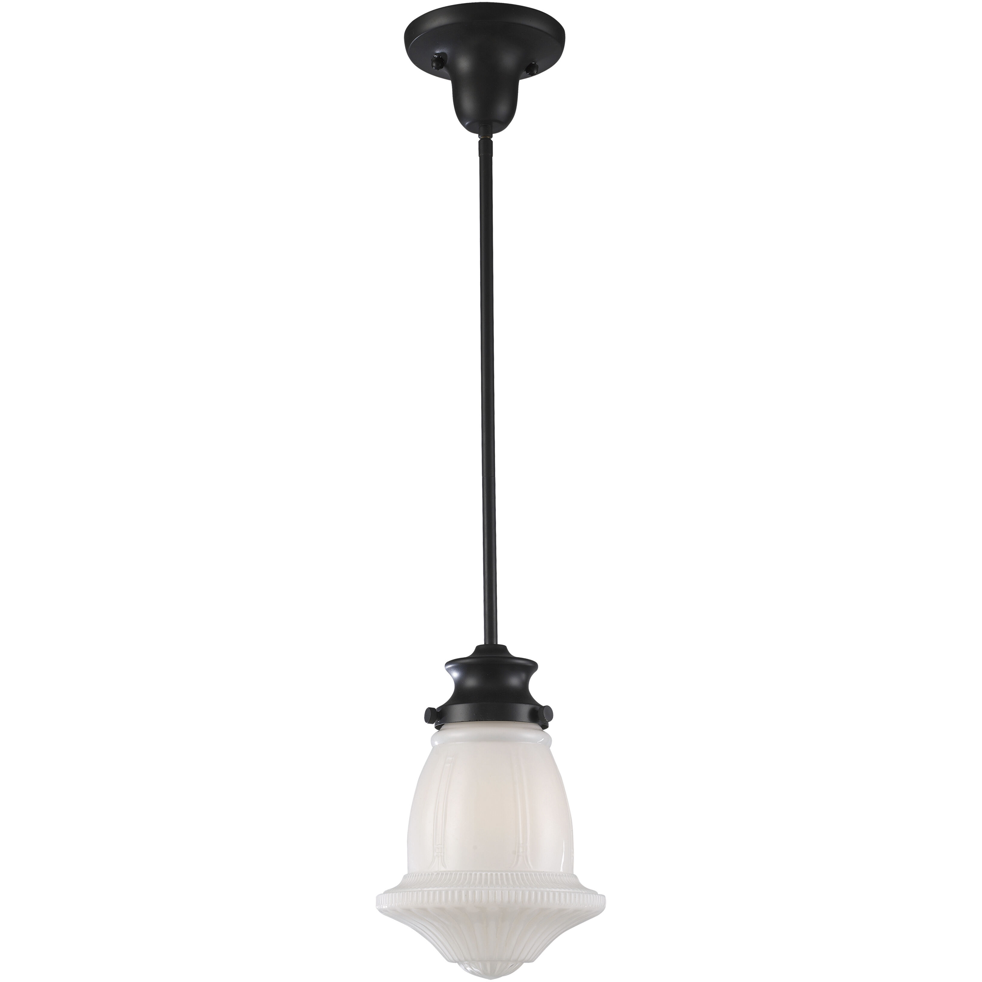Schoolhouse 1 Light 8 inch Oil Rubbed Bronze Mini Pendant Ceiling Light