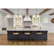 Emily 2 Light 19 inch Matte Black Linear Chandelier Ceiling Light
