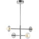 Elixir LED 22.13 inch Chrome Chandelier Ceiling Light