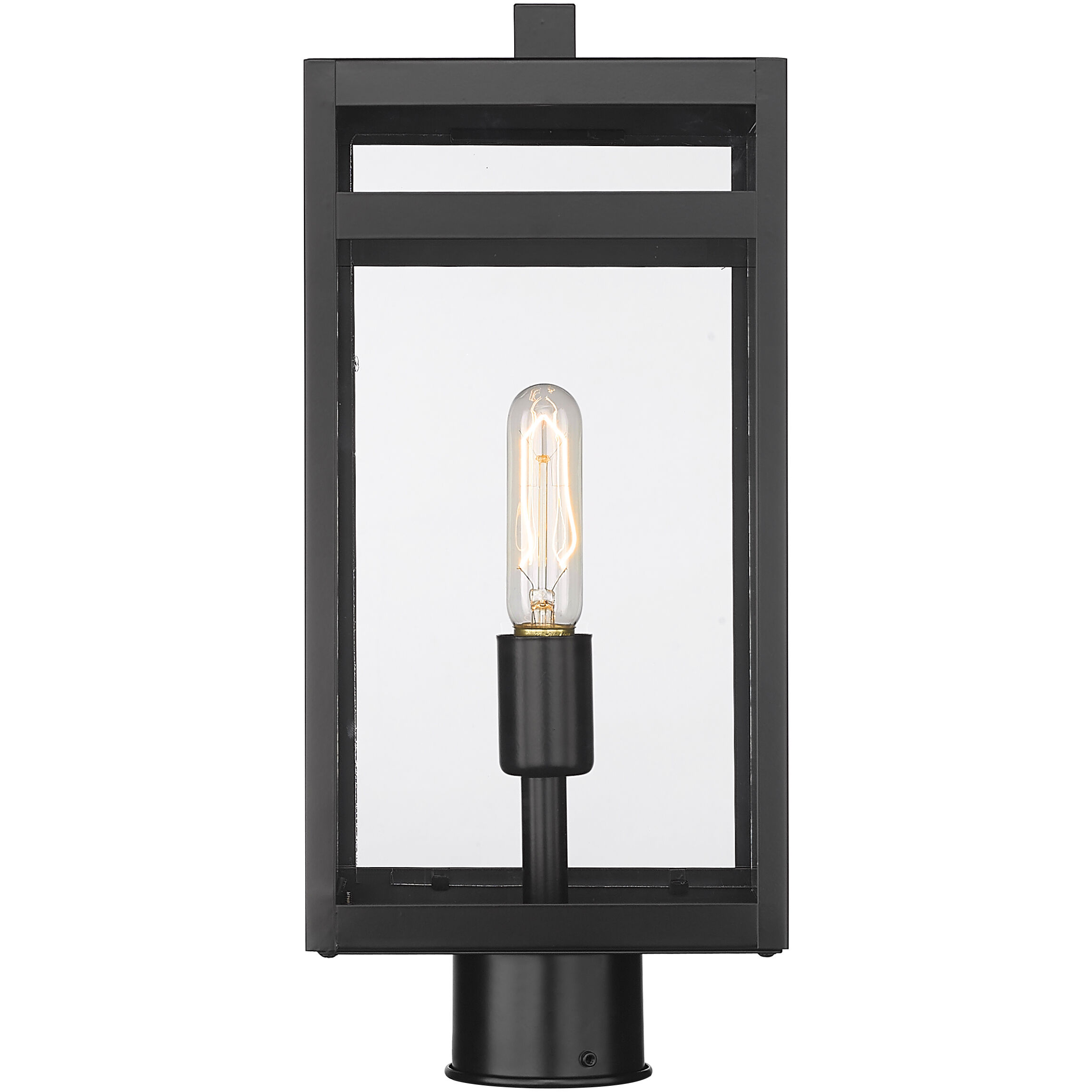 Nuri 1 Light 17.75 inch Black Outdoor Post Mount Fixture