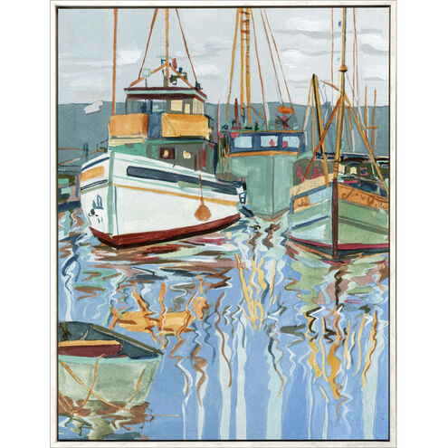 Close to Shore Blue and Green and Multi and Orange Canvas
