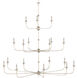 Nottaway 18 Light 60 inch Champagne Chandelier Ceiling Light, Grande