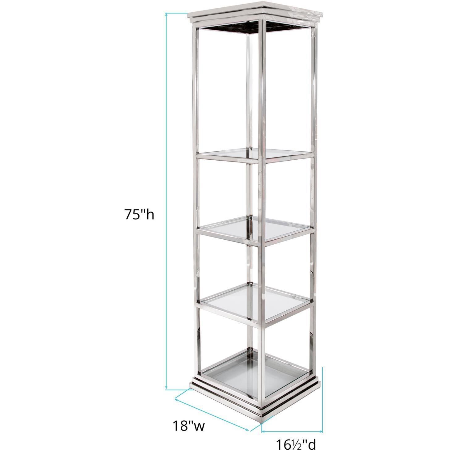 Carter 75 X 18 inch Silver Etagere