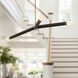 Calla 27.25 inch Brushed Gold Chandelier Ceiling Light in Matte Opal Glass