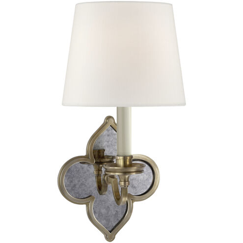 Alexa Hampton Lana2 1 Light 6.5 inch Natural Brass Single Sconce Wall Light in Linen