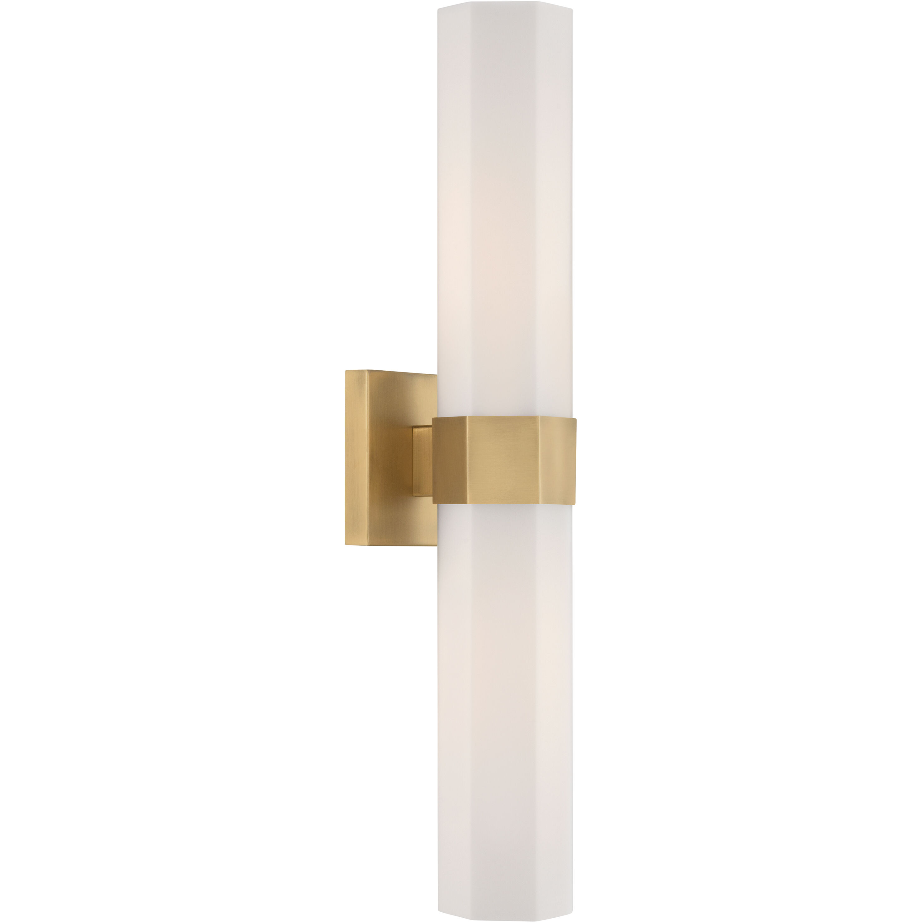 Delgada 2 Light 4.75 inch Legacy Brass Bath Bar Wall Light