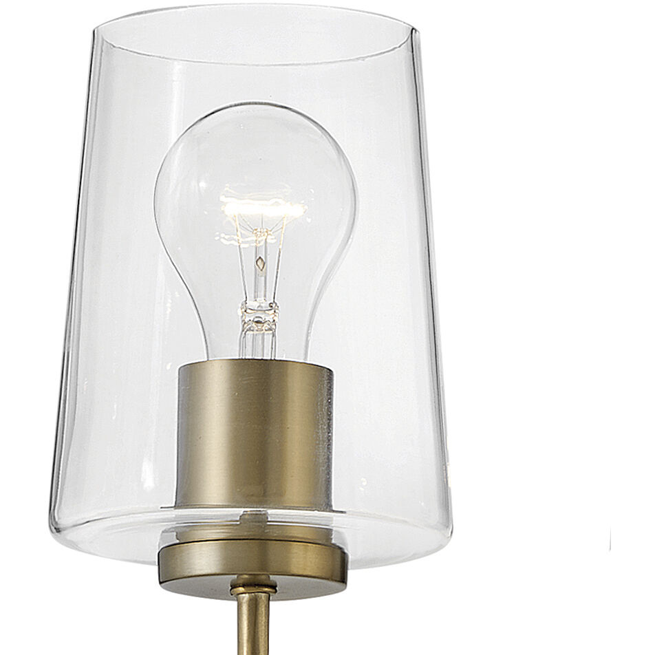 Kline LED 25 inch Lacquered Brass Chandelier Ceiling Light