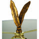 Southern Living Trillium 37 inch 100.00 watt Antique Gold Leaf Table Lamp Portable Light, Buffet Lamp