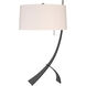 Stasis 28.3 inch 150 watt Black Table Lamp Portable Light in Flax