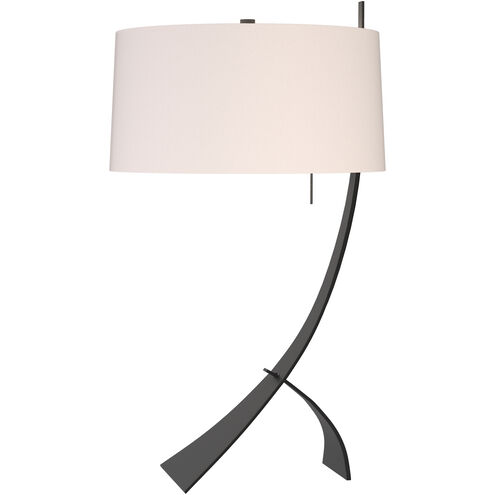 Stasis 28.3 inch 150 watt Black Table Lamp Portable Light in Flax