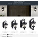 Tournai 2 Light 24 inch Textured Black Outdoor Wall, X-Large