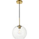 Baxter 1 Light 10 inch Brass Pendant Ceiling Light