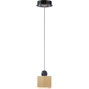 Nob LED 3.5 inch Black and Gold Single Pendant Ceiling Light