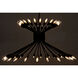 Mancini 48 Light 36 inch Matte Black Chandelier Ceiling Light