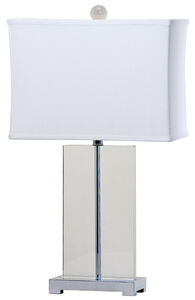 Signature 28 inch 150.00 watt Crystal and Metal Table Lamp Portable Light