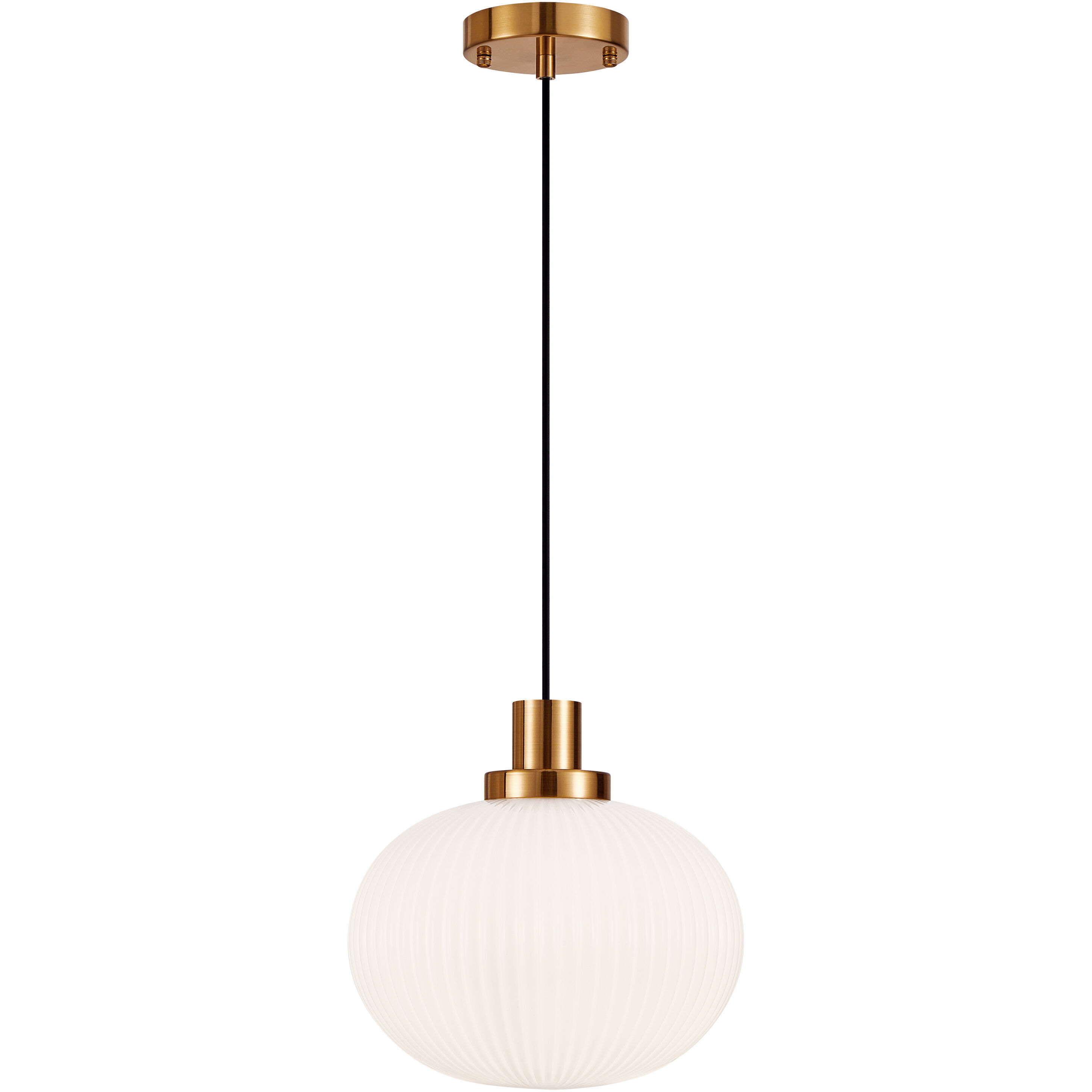 Charismo 1 Light 11 inch Aged Gold Brass Pendant Ceiling Light