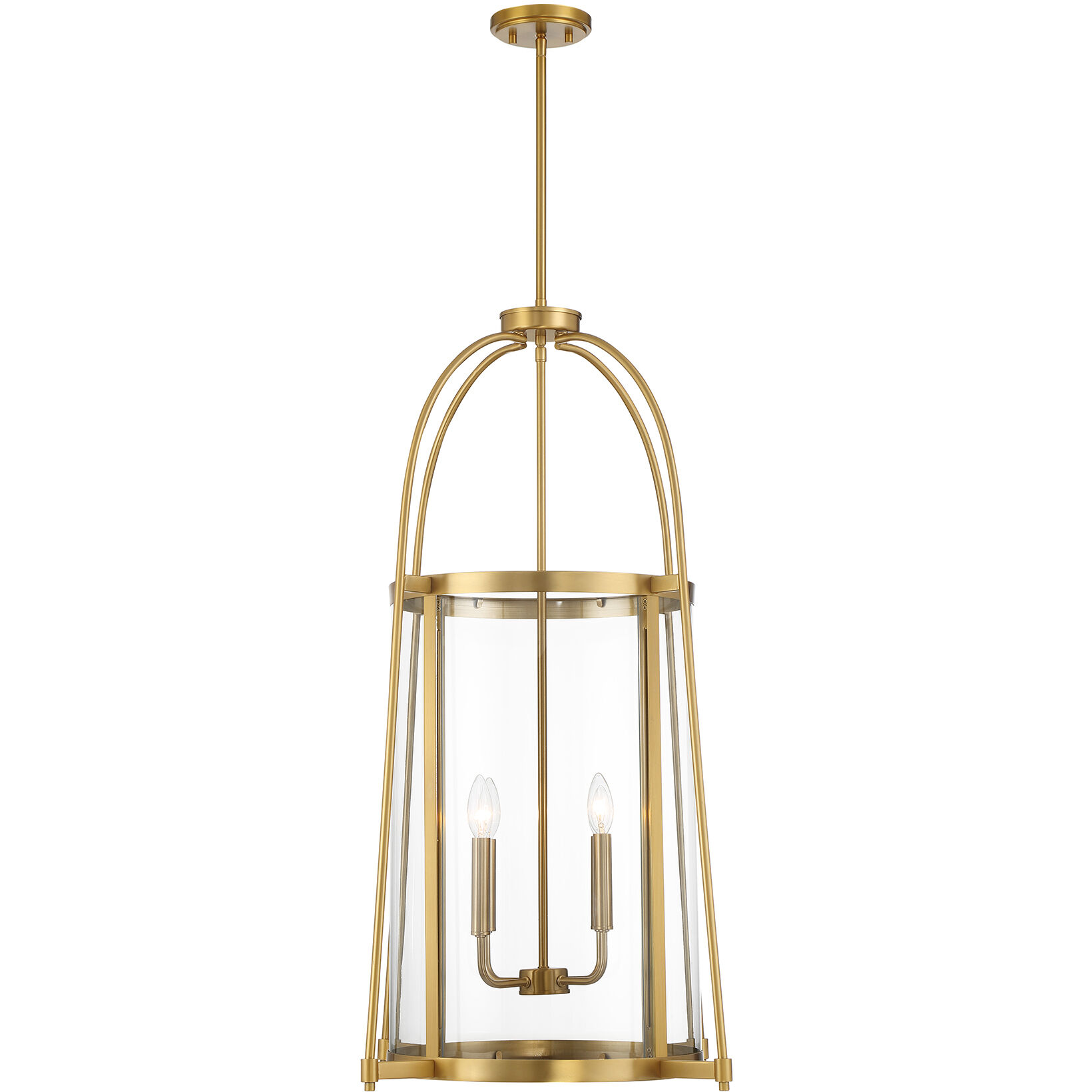 Rosedale 4 Light 23 inch Warm Brass Pendant Ceiling Light