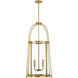Rosedale 4 Light 23 inch Warm Brass Pendant Ceiling Light