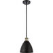 Ballston Dome 1 Light 8 inch Black Antique Brass Pendant Ceiling Light