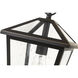 Talbot 1 Light 8.25 inch Oil Rubbed Bronze Outdoor Chain Mount Ceiling Fixture in Seedy Glass