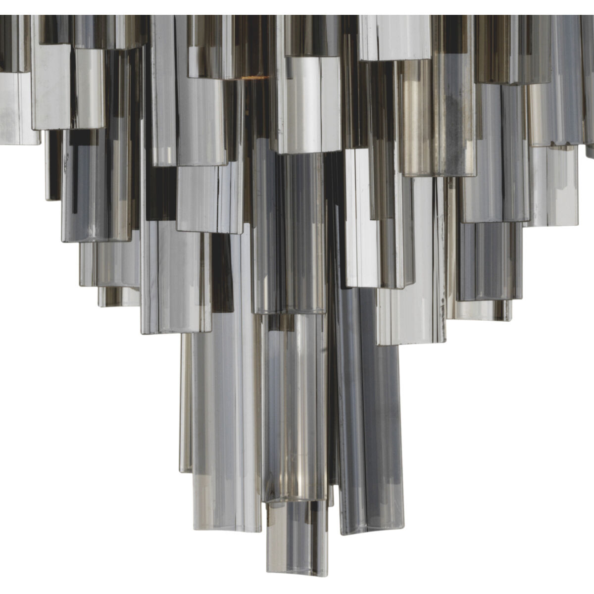 Salerno 4 Light 16.54 inch Antique Brass Chandelier Ceiling Light in Smoke Glass