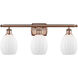 Ballston Eaton LED 26 inch Antique Copper Bath Vanity Light Wall Light, Ballston