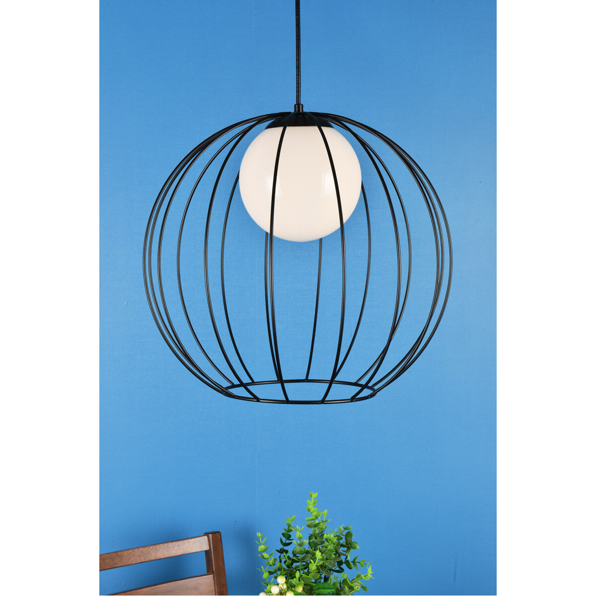Wetzel 1 Light 16 inch Black Pendant Ceiling Light