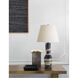 Kelly Wearstler Alta 30 inch 100.00 watt Sand and Wide Black Stripe Table Lamp Portable Light