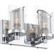 So Inclined 2 Light 10.88 inch Chrome Bath Vanity Wall Light