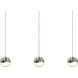 Grapes LED 37.25 inch Satin Nickel Cluster Pendant Ceiling Light in Medium